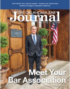 Read the January 2021 issue of the Oklahoma Bar Journal here. 