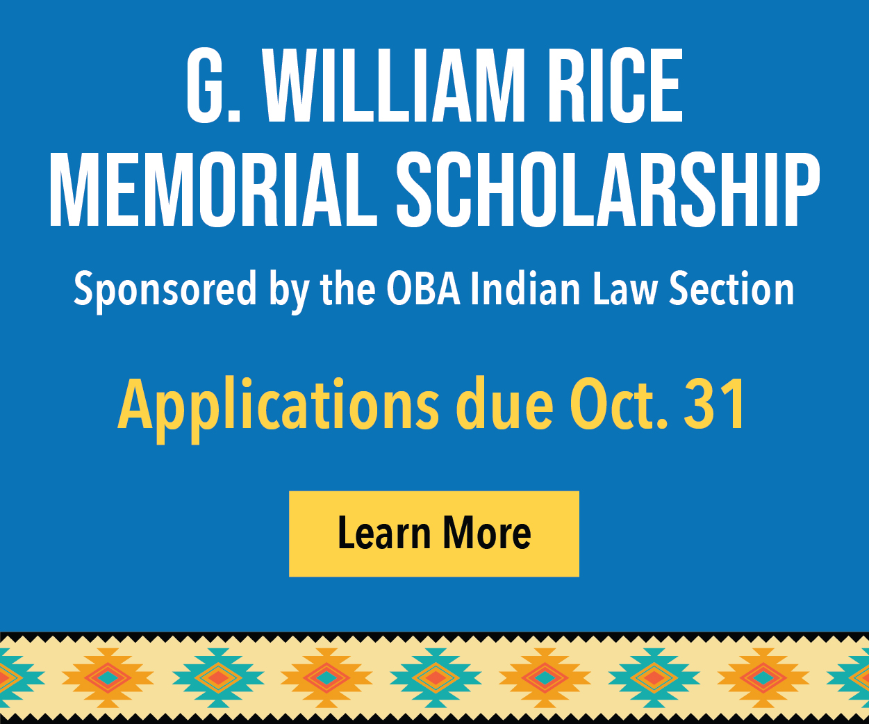 Bill Rice Scholarship Medium Rectangle