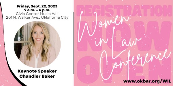 Women in Law 2023 Featuring Keynote Speaker Chandler Baker